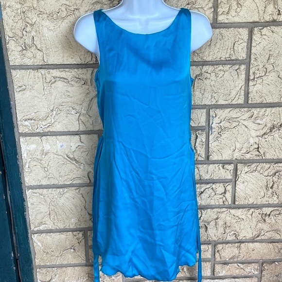 Alice & Olivia Silk Dress 90s Y2k thin light Flow with Tie Includes Size XS - Picture 1 of 11